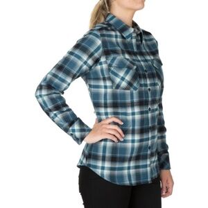 5.11 Tactical Women's Heartbreaker Flannel Plaid Button Front Shirt Small